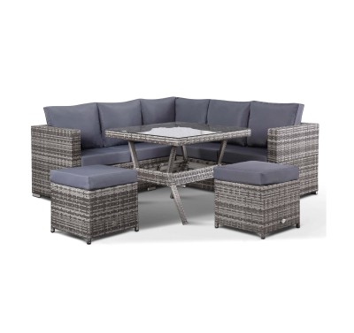 Диванный комплект плетеной мебели Rotang-9024-grey