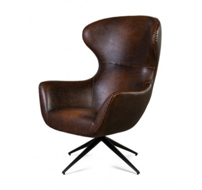 Кожаное кресло Deluxe-316 Brown