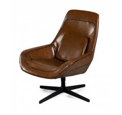 Кожаное кресло Deluxe-318 Brown