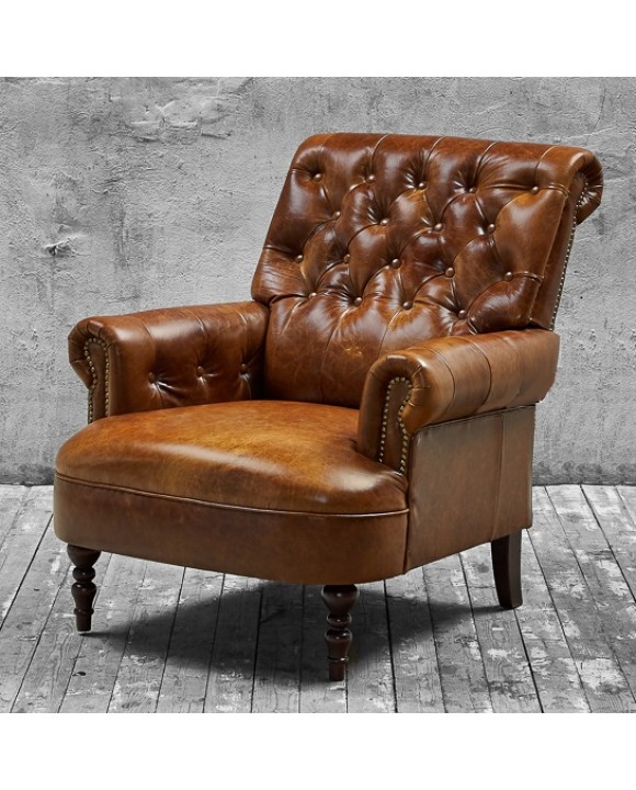 Кресло кожаное Royal Brown