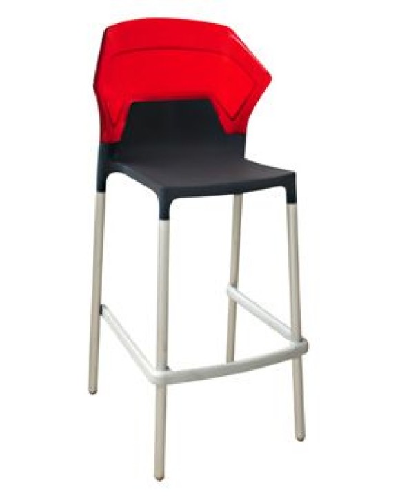 Барный стул EGO-BS black-red