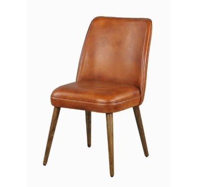 Мягкий кожаный стул 01219 brown