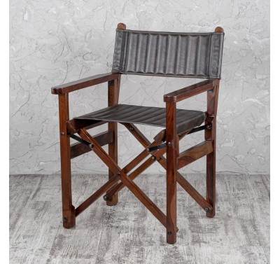 Кресло кожаное 01203 Grey
