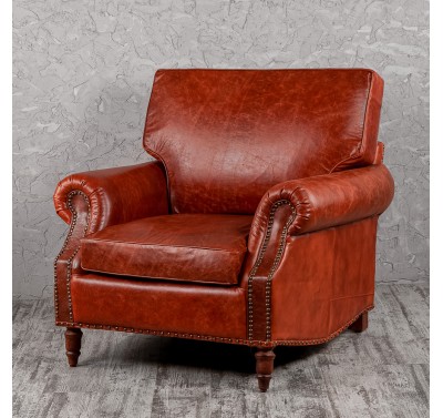 Кресло кожаное 01705 Brown