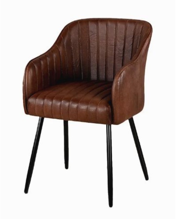Кресло кожаное 01906 Brown
