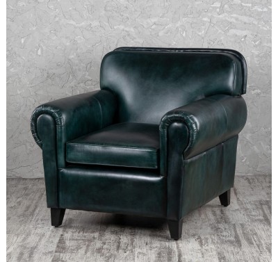 Кресло кожаное 02156 green