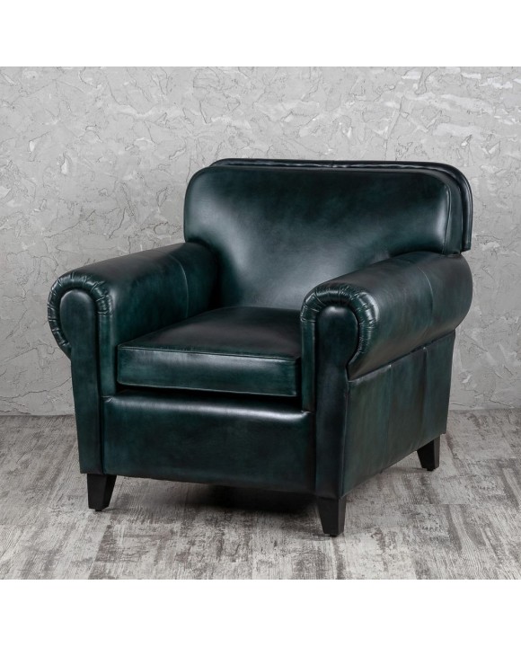 Кресло кожаное 02156 green