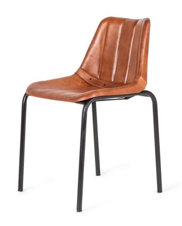 Кожаный стул Mews vintaj brown