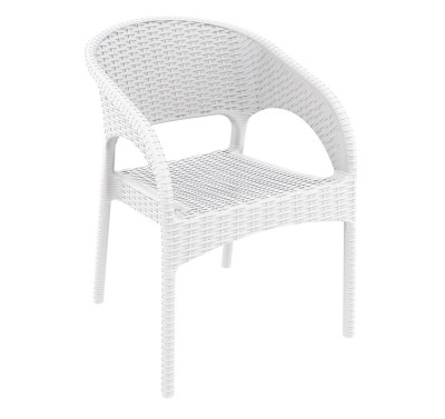 Кресло пластиковое Panama white